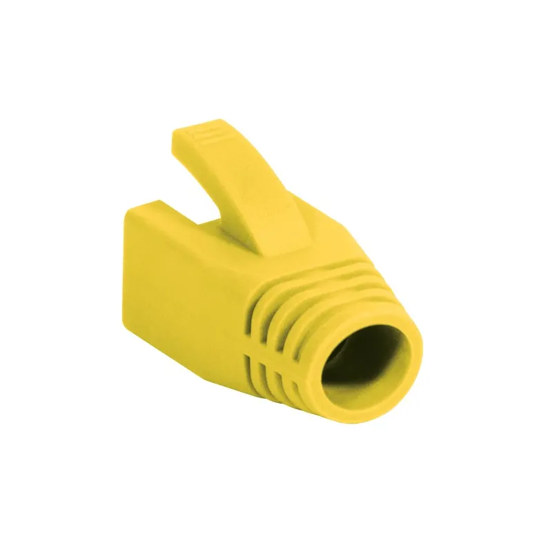 Copriconnettore per Plug RJ45 Cat.6 8mm Giallo