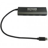 Hub USB-C 3.1 Gen1 SuperSpeed 4 Porte, Alluminio