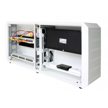 Armadio rack 19'' Ghost con porta cieca Bianco