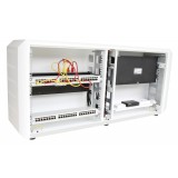 Armadio rack 19'' Ghost con porta cieca Bianco 
