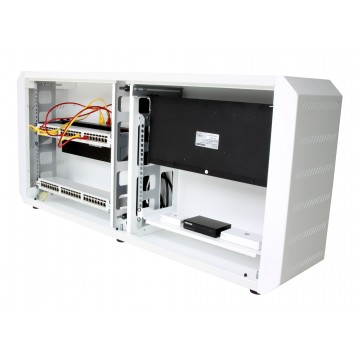 Armadio rack 19'' Ghost con porta grigliata Bianco