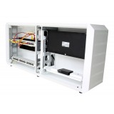 Armadio rack 19'' Ghost con porta grigliata Bianco