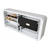 Armadio rack 19'' Ghost con porta grigliata Bianco 
