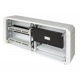 Armadio rack 19'' Ghost con porta grigliata Bianco 