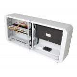 Armadio rack 19'' Ghost con porta grigliata Bianco 
