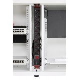 Armadio rack 19'' Ghost con porta grigliata Bianco 