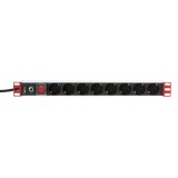 Multipresa per Rack 19'' 8 Uscite Spina Schuko