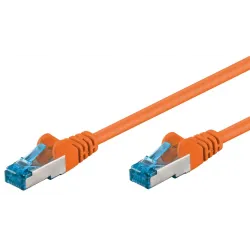 Cavo di rete Patch in rame Cat. 6A Arancione SFTP LSZH 1m