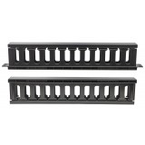 Pannello Passacavi 19'' 1U con Coperchio