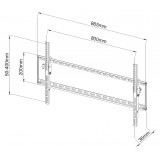 Staffa a Muro Fissa TV LED LCD 42-80''