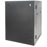 Armadio Rack 19'' a muro 9 unità due sezioni Nero