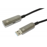 Cavo USB 3.0 SuperSpeed AOC in Fibra Ottica USB A M/F 100m Nero
