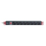 Multipresa 8 Posti da Rack 19'' Spina Italiana con Interruttore 1U Cavo 3m
