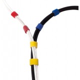 Rotolo di Velcro Gestione cavi Lunghezza 10m Larghezza 20mm Nero