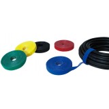Rotolo di Velcro Gestione cavi Lunghezza 4m Larghezza 16mm Giallo