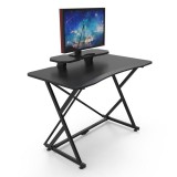 Scrivania Gaming per PC con Bordo Ergonomico Nero