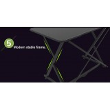 Scrivania Gaming per PC con Bordo Ergonomico Nero