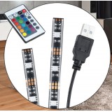 Striscia 30 LED RGB USB per Retro-illuminazione TV A++