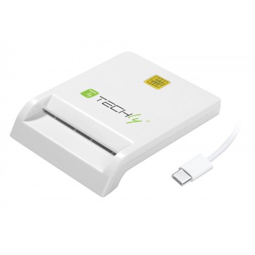 Lettore/Scrittore di Smart Card USB-C&trade; Compatto Bianco