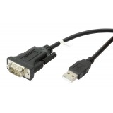 Convertitore Adattatore Techly da USB 2.0 a Seriale Nero