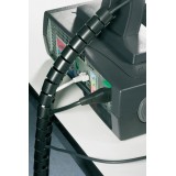 Guaina Raccoglicavi Diametro 25mm a Spirale 20m Nero