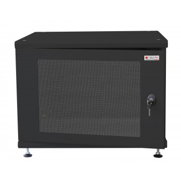 Armadio Rack 19'' ideale per Accumulatori Fotovoltaico 8U P600mm Nero