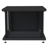 Armadio Rack 19'' ideale per Accumulatori Fotovoltaico 8U P600mm Nero