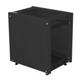 Armadio Rack 19'' ideale per Accumulatori Fotovoltaico 8U P600mm Nero