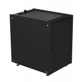 Armadio Rack 19'' ideale per Accumulatori Fotovoltaico 8U P600mm Nero