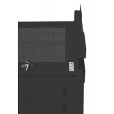 Armadio Rack 19'' ideale per Accumulatori Fotovoltaico 8U P600mm Nero