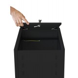 Armadio Rack 19'' ideale per Accumulatori Fotovoltaico 8U P600mm Nero
