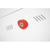 Armadio Rack 19'' a muro 10 unità sezione unica prof. 600mm Bianco