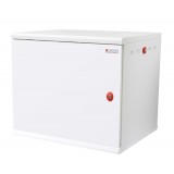 Armadio Rack 19'' a muro 16U sezione unica P.600mm Porta Cieca Bianco