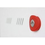 Armadio Rack 19'' a muro 16U sezione unica P.600mm Porta Grigliata Bianco