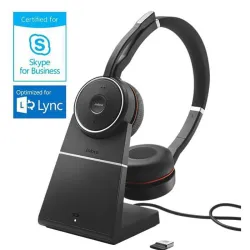 Jabra Evolve 75 MS Duo con base ricarica e Link 370
