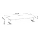 Stand Universale da Scrivania in Acciaio per Monitor/Laptop
