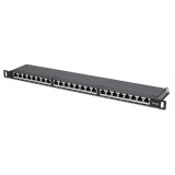 Pannello Patch 24 Posti 19'' Cat6a Schermato Nero