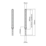 Supporto per Soundbar Sopra o Sotto TV 23-65''