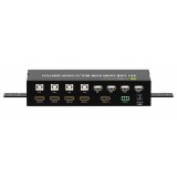 HDMI Switch 4x1 KVM Quad Multiviewer con Telecomando IR 1080p