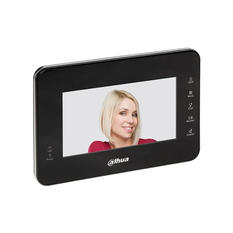 Dahua VTH1560B monitor touch screen 7" 800x480 Vetro/Plastica Nero