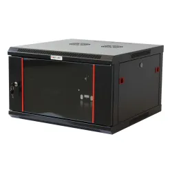Armadio Rack 19'' a muro 9 unità due sezioni Nero