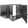Armadio Rack 19'' a muro 9 unità due sezioni Nero