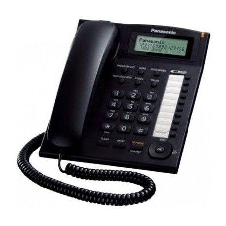 Panasonic KX-TS880 nero telefono fisso bca