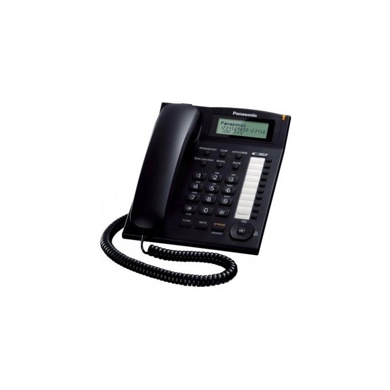 Panasonic KX-TS880 nero telefono fisso bca