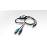 ATEN TWO PS/2 Devices (Keyboard & Mouse) To USB Interface Converter