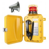 Telefono industriale analogico stagno IP66 con speaker e luce