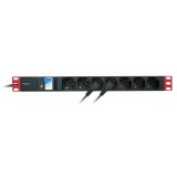 Multipresa 7 Posti da Rack 19'' con Protezione da Dispersioni Spina Italiana 1U