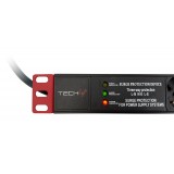 Multipresa 7 Posti da Rack 19'' con Filtro di Protezione 3 LED Spina Italiana 1U