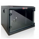 Armadio Rack 10'' a Muro 4 Unit&agrave; Pannelli Asportabili Nero