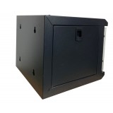 Armadio Rack 10'' a Muro 4 Unit&agrave; Pannelli Asportabili Nero